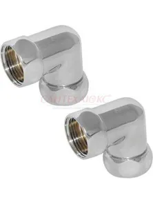 Американка угловая для полотенцесушителей 1"-1", гайка-гайка (пара), ДВИН