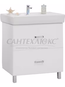 Тумба-умывальник "Америна 80 Н", белая, 1A169401AM010, Акватон