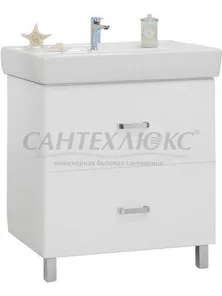 Тумба-умывальник "Америна 80 Н", белая, 1A169401AM010, Акватон