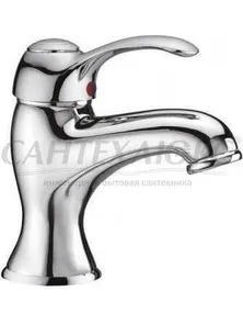 Смеситель на раковину с донным клапаном хром, LIRA-LS1-01, Cezares