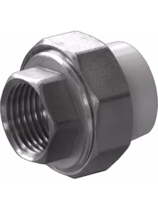 Муфта разъёмная внутренняя резьба 20*1/2" белый, 9801002012, Политэк