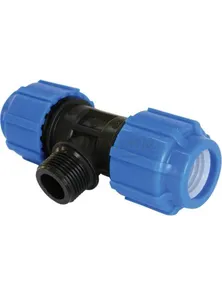 Тройник 25*1/2" *25 нар. р. (ПНД), 51251225, Политэк