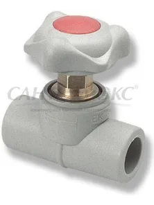 Вентиль проходной, 25мм, SVE025XXXX, EKOPLASTIK