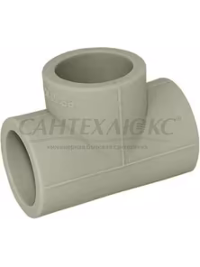 Тройник 50 PPRC серый, 9000000450с, Политэк