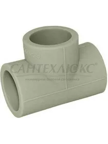 Тройник 32 PPRC серый, 9000000432с, Политэк