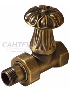 Вентиль прямой верхний 1/2 латунный, RS 220A, ETROStyle, Radimax