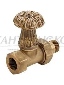Вентиль верхний прямой 3/4 бронза, Carlo Poletti, Radimax