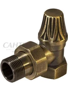 Вентиль угловой 1/2 деревянная ручка, RS 217B 1/2R, ETROStyle, Radimax