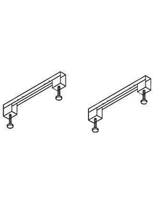 Универсальный комплект ног для прямоугольных акриловых ванн, CEZARES LEG-KIT-150