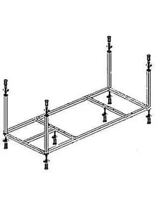 Металлический каркас для акриловой ванны CEZARES METAURO, METAURO-Central-MF
