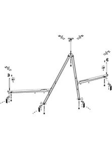 Металлический каркас для акриловой ванны CEZARES TEBE, TEBE-MF-R