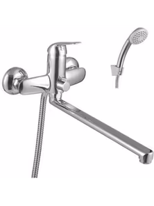 Смеситель Lemark Plus Advance LM1251C универсальный с плоским изливом, с аксессуарами, хром