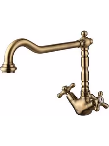 Смеситель Lemark Vintage LM2805B для кухни с высоким поворотным изливом, бронза