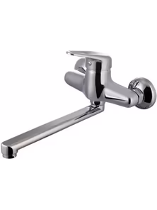 Смеситель Lemark Luna LM4111C для кухни с плоским изливом, настенный, хром