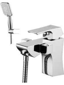 Смеситель Lemark Unit LM4515C на борт ванны, с коротким изливом, хром