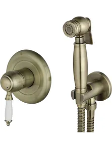 Гигиенический душ Lemark Villa LM4819B со смесителем, встраиваемый, бронза