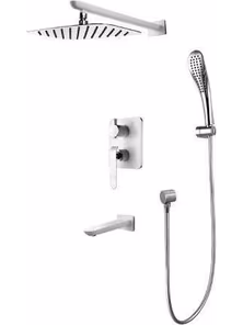 Душевой комплект Lemark Melange LM4922CW встраиваемый с дополнительной лейкой