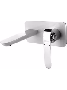 Смеситель Lemark Melange LM4926CW для раковины встраиваемый, хром/белый