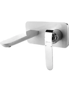 Смеситель Lemark Melange LM4926CW для раковины встраиваемый, хром/белый