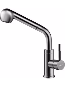 Смеситель Lemark Expert LM5076S для кухни с вытяжным изливом, сталь