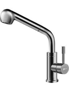 Смеситель Lemark Expert LM5076S для кухни с вытяжным изливом, сталь