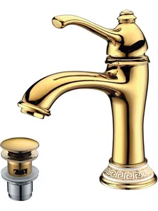 Смеситель Lemark Greek LM5506GG для умывальника монолитный, золото