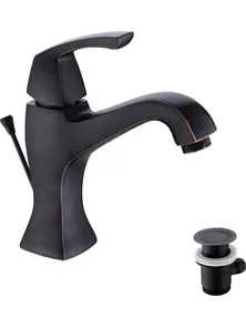 Смеситель Lemark Nubira LM6206ORB для раковины монолитный, черная бронза