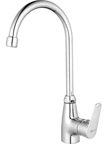 Смеситель  Lemark Partner LM6555C  для кухни, с высоким поворотным изливом, хром
