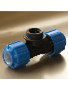 Тройник 25*1" *25 вн.р. (ПНД), 52250125, Политэк