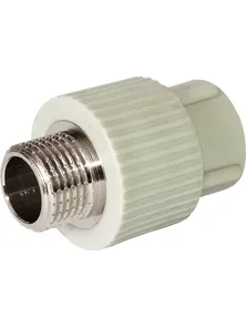 Муфта комбинированная Tr-tb, наружная резьба, 20x1/2", 016020602, Tebo