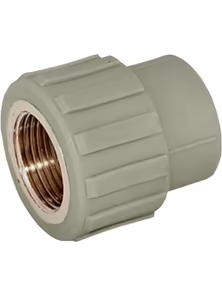 Муфта комбинированная внутренняя резьба 32*3/4" серый, 9100003234С, Политэк