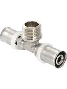 Тройник Valteс, VTm.233.N.200520, 20х3/4х20, наружная резьба