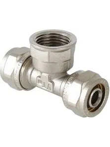 Тройник Valteс, VTm.332, 26+1"+26, внутренняя