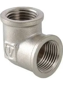 Угольник Valteс, VTr.090, 1" внутренняя, 1/2 внутренняя, никелированный