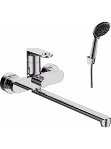 Смеситель Rossinka RS33-32 универсальный с поворотным изливом, дивертор, хром