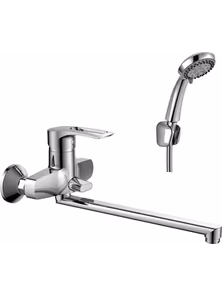 Смеситель Rossinka T40-32 для ванны с плоским изливом, хром