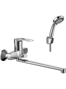 Смеситель Rossinka T40-32 для ванны с плоским изливом, хром