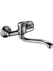 Смеситель Rossinka A35-24 для кухни, настенный с нижним изливом, хром