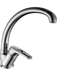 Смеситель Rossinka B35-25 для кухни с высоким изливом, хром