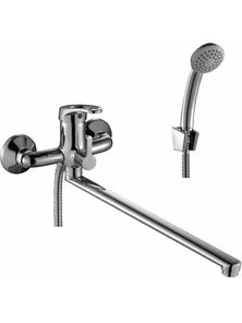 Смеситель Rossinka B35-32 для ванны, с плоским изливом, дивертор, хром