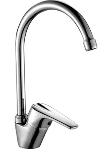 Смеситель Rossinka D40-23 для кухни, с высоким поворотным изливом, хром