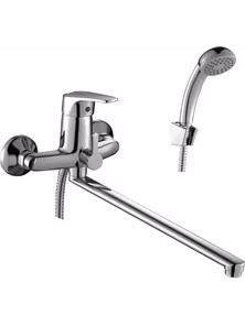 Смеситель Rossinka D40-32 для ванны, с плоским изливом, хром