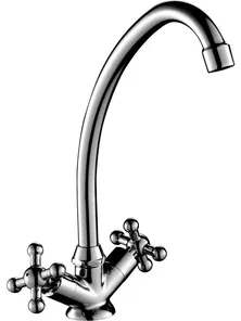 Смеситель Rossinka G02-71 для кухни, с поворотным изливом, хром