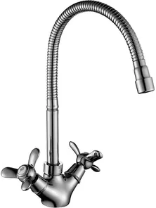 Смеситель Rossinka Q02-75 для кухни, с гибким изливом, хром
