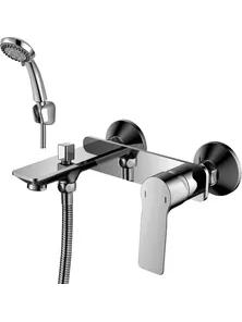 Смеситель Rossinka RS27-31  для ванны с коротким изливом, хром