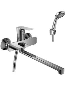 Смеситель Rossinka RS27-33 для ванны с плоским изливом, хром