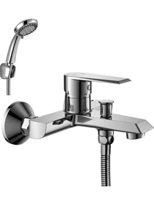 Смеситель Rossinka RS28-31 для ванны с коротким изливом, хром