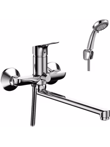 Смеситель Rossinka RS29-33 для ванны с плоским изливом, хром