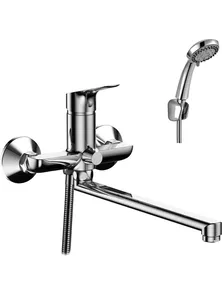 Смеситель Rossinka RS29-33 для ванны с плоским изливом, хром