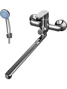 Смеситель Rossinka RS31-32 универсальный с поворотным изливом, дивертор, хром